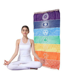 Tapete para Yoga e Medita��o 7 Chakras Grande