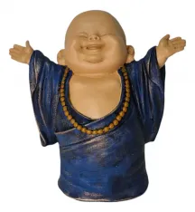 Est�tua Buda Chin�s da Felicidade 29cm Resina