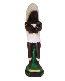 Imagem Cacique Pena Branca 25cm Gesso