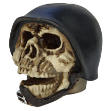 Cr�nio Capacete Soldado 14cm Resina