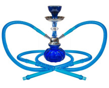 Narguil� Ruby Pequeno Azul 2 Sa�das