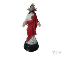 Estatua Sagrado Cora��o De Jesus 7cm Resina