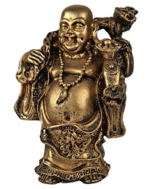 Est�tua Buda Chin�s da Fortuna 20cm Resina