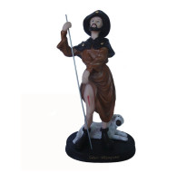 Est�tua S�o Roque 30cm Resina