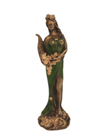 Est�tua Tique Deusa da Fortuna 17cm Resina