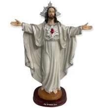 Esttua Cristo Oxal 30cm Resina