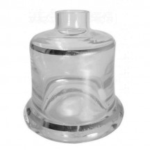 Base Shisha Glass Evolution Incolor/Silver Pequeno