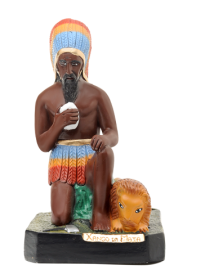 Imagem Caboclo Xang� da Mata 20cm Gesso