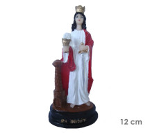 Est�tua Santa Barbara 12cm Resina