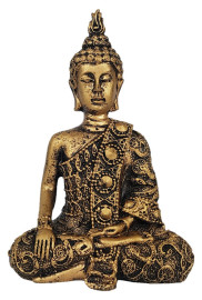 Est�tua Buda Hindu Meditando 12cm Resina