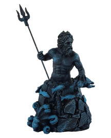 Est�tua Poseidon 22cm Resina