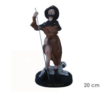 Est�tua S�o Roque 20cm Resina