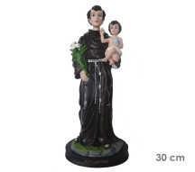 Estatua Santo Antonio 30cm Resina