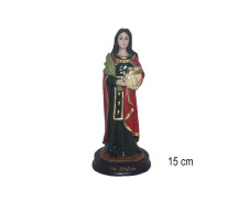Estatua Santa Apolonia 15cm Resina