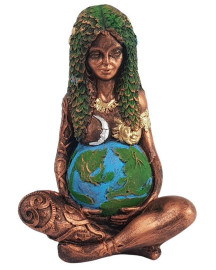 Est�tua Gaia 15cm Resina