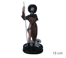 Estatua S�o Roque 15cm Resina