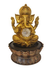 Fonte de �gua Ganesha Sentada 30cm