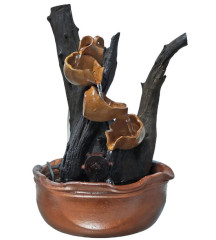 Fonte de �gua 4 Quedas Tronco Madeira 60cm