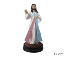 Est�tua Jesus Misericordioso 12cm Resina