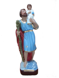 Imagem S�o Crist�v�o 20cm Gesso