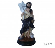 Estatua S�o Jo�o Batista 15cm Resina