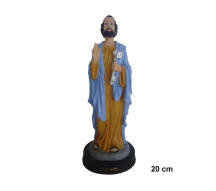 Est�tua S�o Pedro 20cm Resina