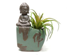 Vaso Monge Budista Meditando