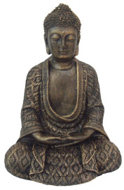 Est�tua Buda Hindu 24cm Resina