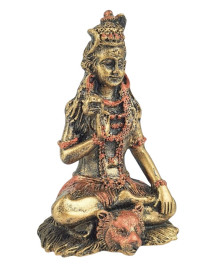 Est�tua Shiva Sentado 10cm Resina