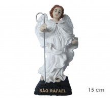 Estatua Arcanjo Rafael 15cm Resina