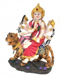Esttua Durga 16cm Colorido