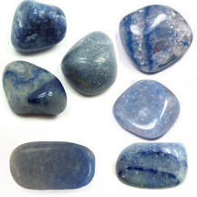 Pedra Quartzo Azul para Massagem 4 a 6 cm (Kit 7 unidade)