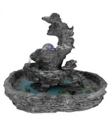 Fonte de �gua Cascata com Esfera 30cm