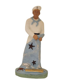 Imagem Marinheiro com Rede 25cm Gesso