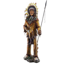 Est�tua �ndio Xam� 100cm Resina Importado