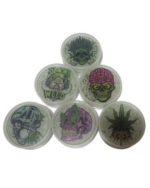 Dichavador Acr�lico Neon Skull Grande