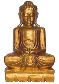 Buda sentado Dourado New 50 cm
