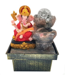 Fonte de �gua Ganesha com Esfera Mini