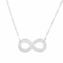 Gargantilha Prata "Que seja infinito"