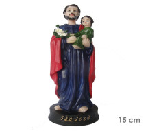 Estatua S�o Jos� 15cm Resina