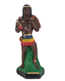 Imagem Caboclo Ca�ador 20cm Gesso