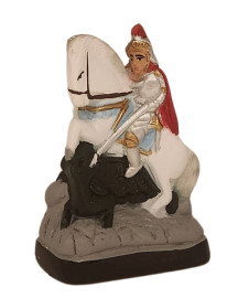 Imagem S�o Jorge 10cm Gesso