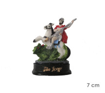 Est�tua S�o Jorge 7cm Resina