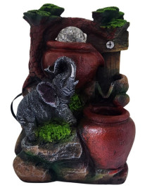 Fonte de �gua Jarro com Elefante Mini
