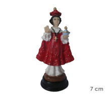Estatua Menino Jesus de Praga 7cm Resina