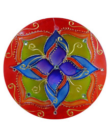 Mandala Layka (Noite) 15cm Vidro