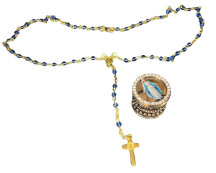 Ter�o N. Sra Das Gra�as Cristal e Fecho