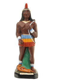 Imagem Caboclo Ox�ssi da Mata 20cm Gesso