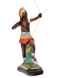 Imagem Caboclo Aimor� 20cm Gesso