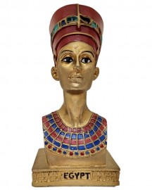Estátua Nefertiti Busto 19cm